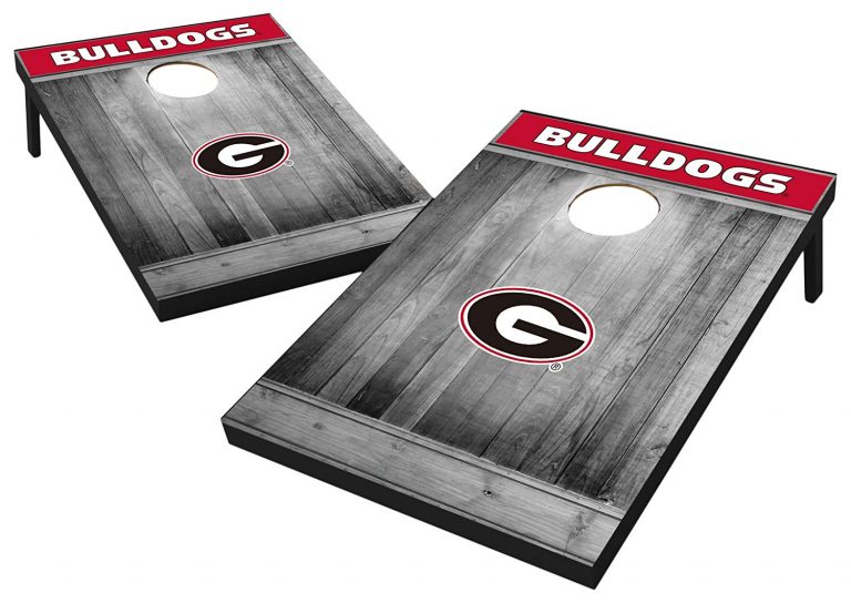 Georgia Bulldogs cornhole board