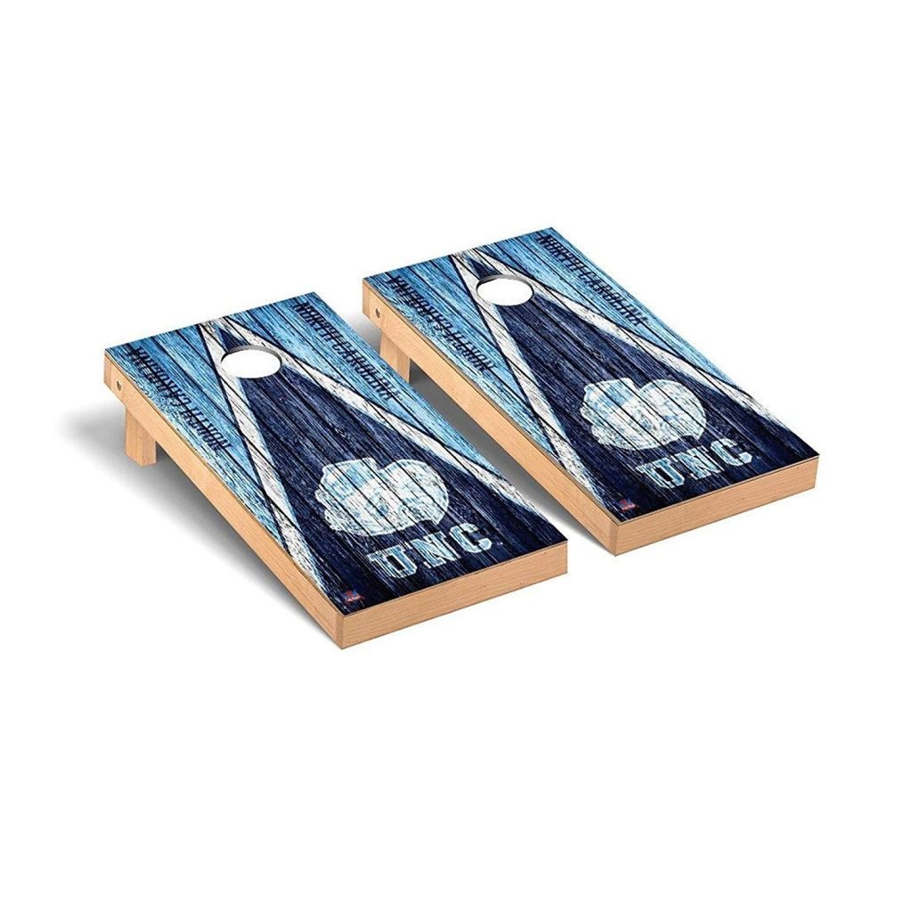 North Carolina Tar Heels cornhole board