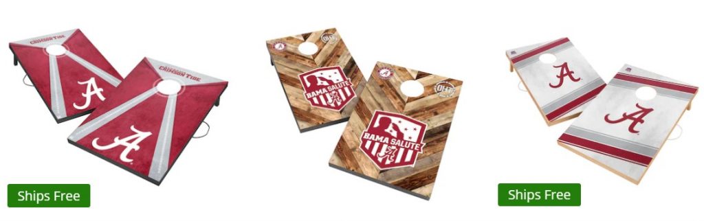 alabama cornhole boards